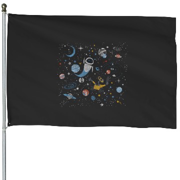 Discover Disney Pixar Wall-E Eve In Space House Flags