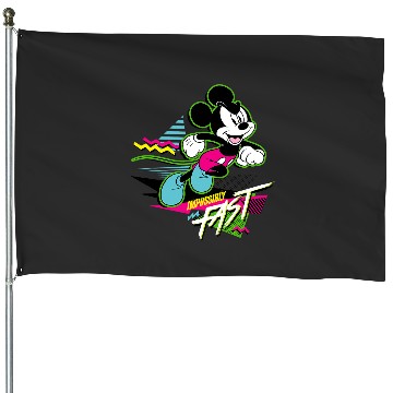 Discover Disney Mickey Mouse Impossibly Fast 90s Retro House Flags