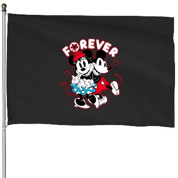 Discover Disney Mickey Mouse Minnie Mouse Love Forever Valentines House Flags