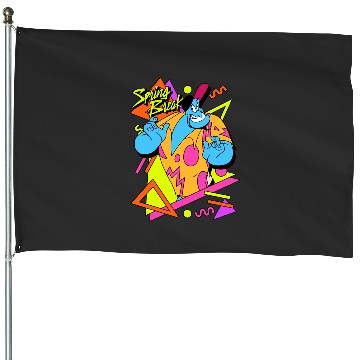 Discover Disney Aladdin Genie Retro 90's Style Poster Long Sleeve House Flags
