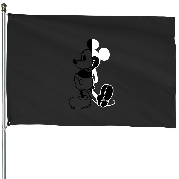 Discover Disney Mickey Mouse Split House Flags