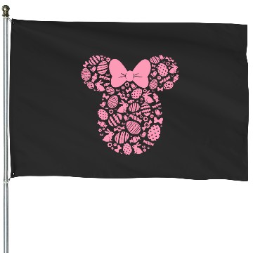 Discover Disney Minnie Mouse Pink Easter House Flags