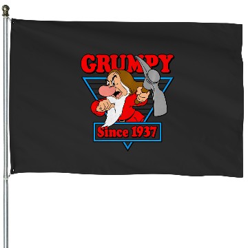 Discover Disney Snow White Grumpy Since 1937 Triangle House Flags