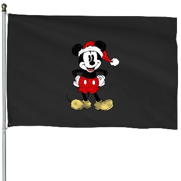 Discover Disney Christmas Mickey Mouse House Flags