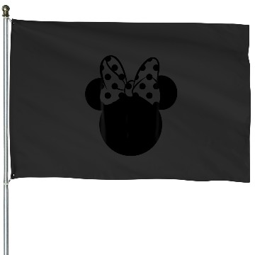 Discover Disney Minnie Mouse Polka Dot Bow House Flags
