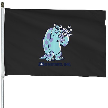 Discover Disney Pixar Monsters Inc. Sulley And Boo Smiles House Flags