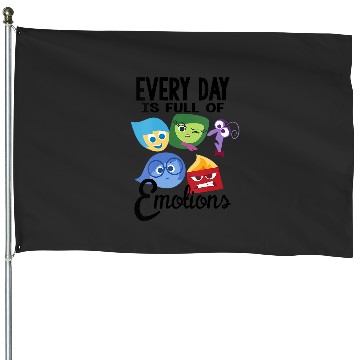 Discover Disney Pixar Inside Out Every Day Is Full Of Emotions Group V-Neck House Flags