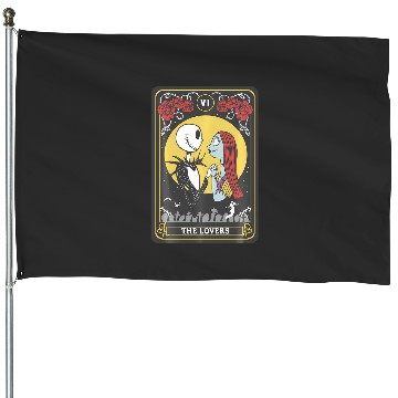 Discover Disney The Nightmare Before Christmas Jack Sally Lovers House Flags