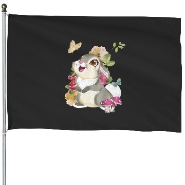 Discover disney bambi thumper floral portrait long sleeve House Flags