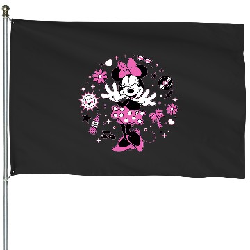 Discover Disney Minnie Mouse Retro Vinyl Summer House Flags