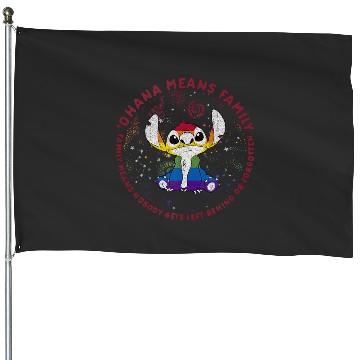Discover Disney Lilo Stich Ohana Pride Circle House Flags