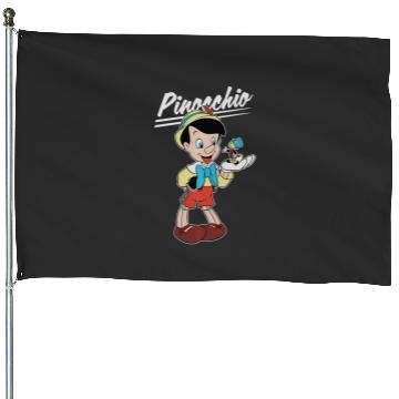 Discover Disney Pinocchio And Jiminy Cricket House Flags