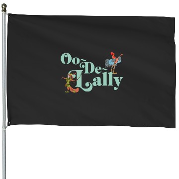 Discover Disney Robin Hood Oo-De-Lally Iconic Quote Chest Text Logo House Flags
