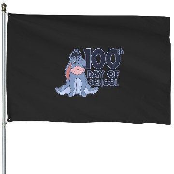 Discover Disney Winnie The Pooh Eeyore 100Th Day Of School Eye Cover House Flags