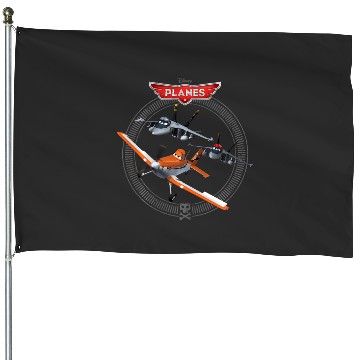 Discover Disney Planes Dusty Crophopper With Bravo And Echo House Flags