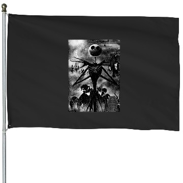 Discover Disney The Nightmare Before Christmas Jack In Graveyard House Flags