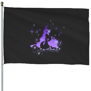Discover Disney Tangled Rapunzel Silhouette Portrait Graphic House Flags