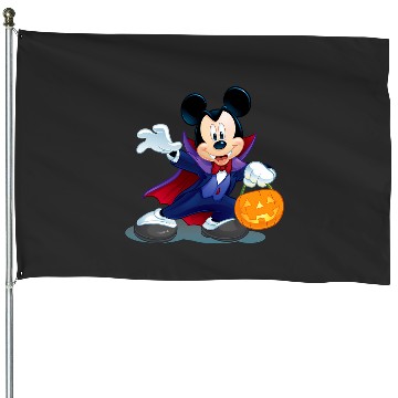 Discover Disney Halloween Mickey Mouse Vampire House Flags