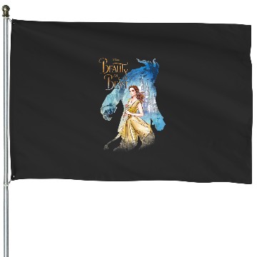 Discover disney beauty beast belle legendary graphic House Flags