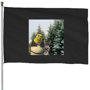 Discover Shrek And Donkey Being Besties  : Shrek Same Swamp Forever , Shrek Shirt, Disney Fiona Princess , Shrek,Shrek House Flags