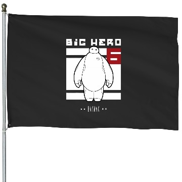 Discover Disney Big Hero 6 Baymax All White Flag House Flags