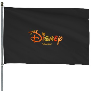 Discover Disney Autumn Fill Logo Fall Trip Vacation House Flags