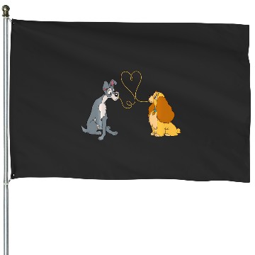 Discover Disney Lady And The Tramp Bella Notte House Flags