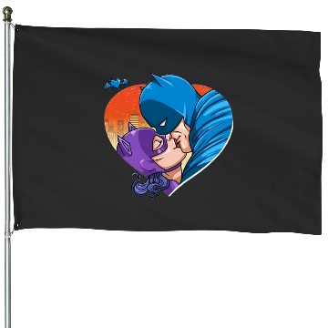 Discover Batman Kissing The BatWomen , Superhero , Marvel Disney House Flags