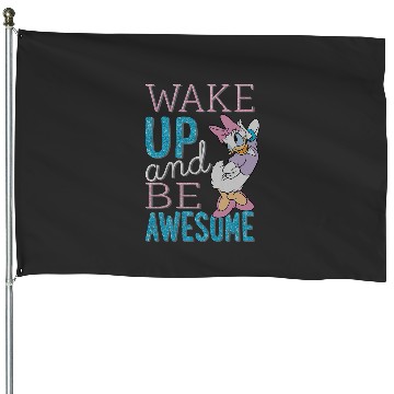 Discover Disney Daisy Duck Be Awesome House Flags