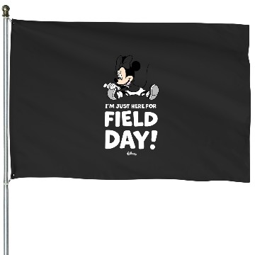 Discover Disney Mickey Just Here For Field Day House Flags