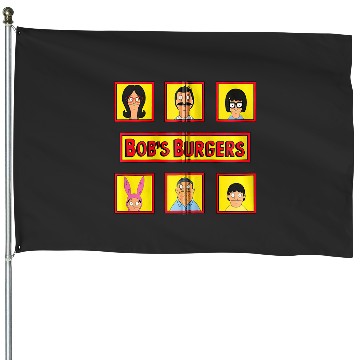 Discover bobs burgers belcher squares zip House Flags