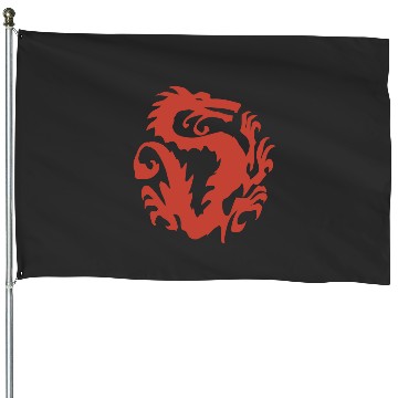 Discover Disney Mulan Red Dragon Emblem Graphic House Flags