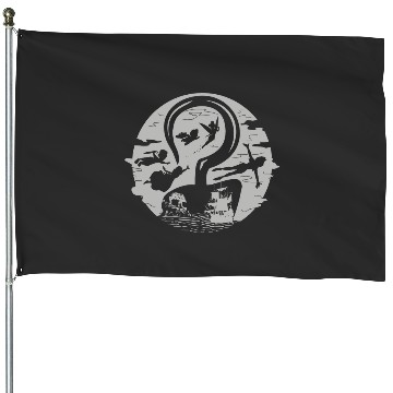 Discover Disney Peter Pan Tink Wendy Kids Flying Silhouettes House Flags, Peter Pan House Flags