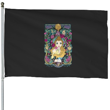Discover Disney Beauty And The Beast Belle Surrounded Graphic House Flags