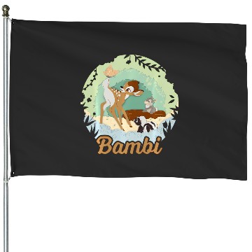 Discover Disney Bambi Thumper And Flower Paper Cut Portrait House Flags