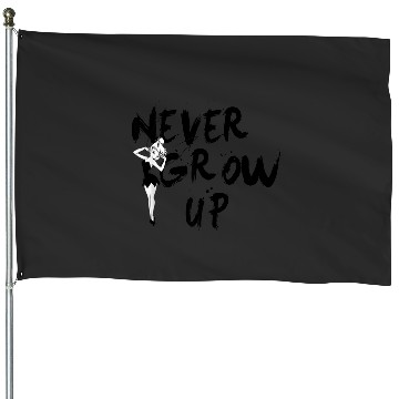 Discover Disneys peter pan tinker bell never grow up grafi House Flags