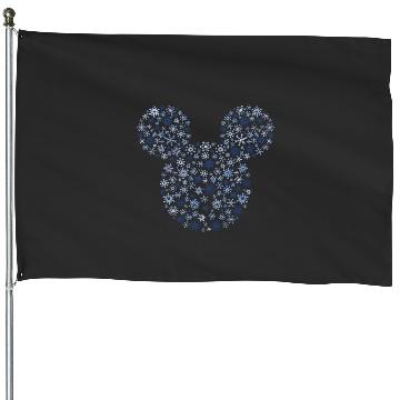 Discover Disney Mickey Mouse Snowflake Fill House Flags