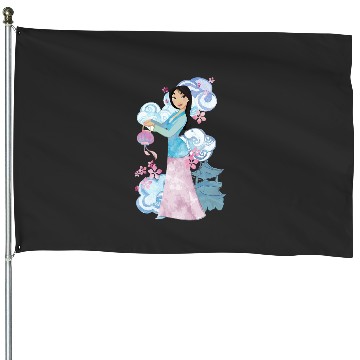 Discover Disney Mulan Watercolor Portrait House Flags