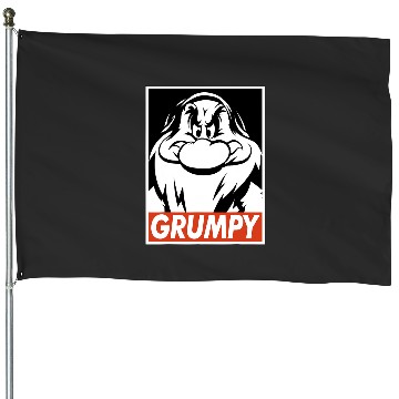 Discover Disney Snow White Grumpy Streetwear Poster House Flags