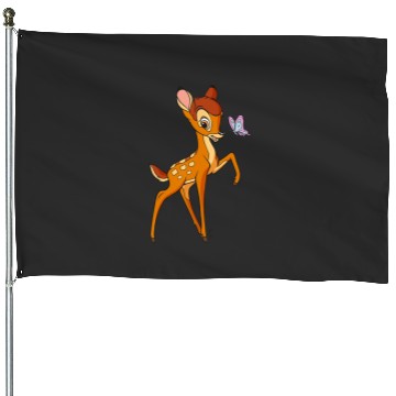 Discover Disney Bambi Young Bambi Classic Cute Happy Pose Logo House Flags