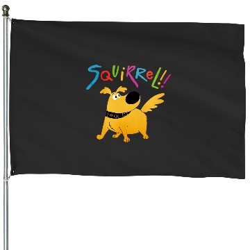 Discover Disney Pixar UP Dug Squirrel Pose House Flags