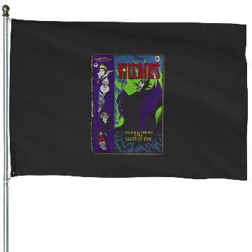 Discover Disney Villains Deliciously Wicked Comic House Flags