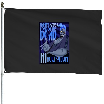 Discover Disney Hercules The Name's Hades Quote Graphic House Flags
