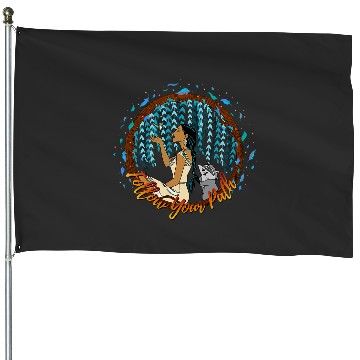 Discover Disney Pocahontas Follow Your Path Circle Text House Flags