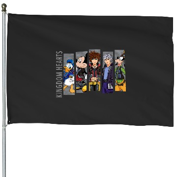 Discover Disneys kingdom hearts iii Mickeys mouse characters House Flags