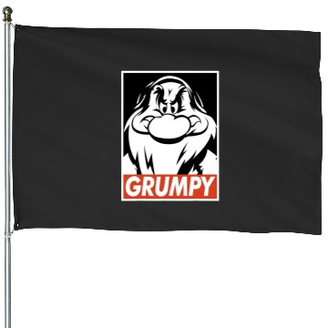 Discover Disney Snow White Grumpy Streetwear Poster House Flags
