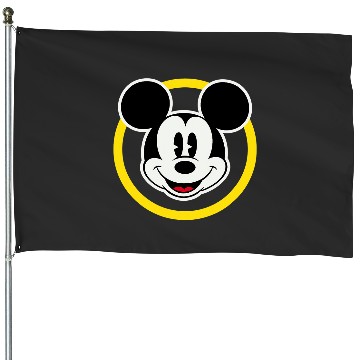 Discover Amazonss Essentials Disney Smiling Mickey in Yellow Circle House Flags