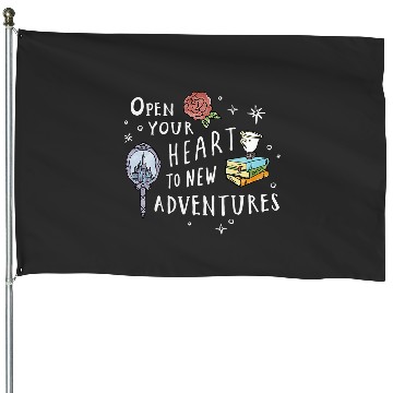 Discover Disneys Beauty and the Beast Quote House Flags