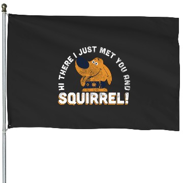 Discover Disney Pixar Up Dug Just Met And Squirrel House Flags