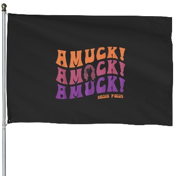 Discover Disneys hocus pocus amuck amuck amuck text House Flags
